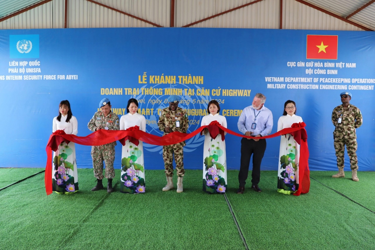 Vietnamese peacekeepers inaugurate smart camp in Abyei